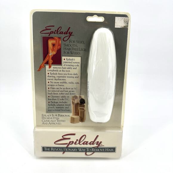 VTG 80's Epilady C1000 3 Coil Epilator White Hair Removal NEW OLD STOCK SEALED - Picture 1 of 13